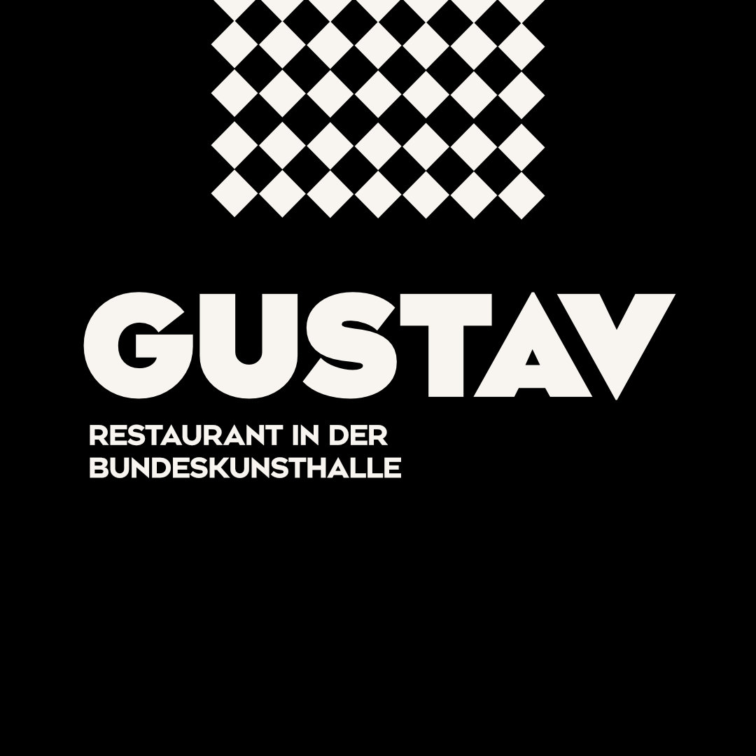 dieses Bild zeigt das Logo vom Restaurant GUSTAV in der Bundeskunsthalle Bonn